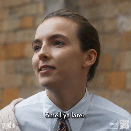 Résultat de recherche d'images pour "villanelle smell ya later"