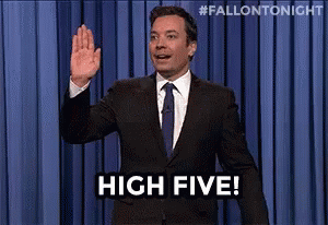High Five Jimmy Fallon GIF - HighFive JimmyFallon FallonTonight ...