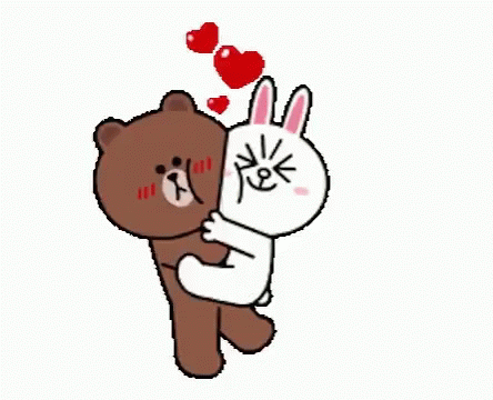 Cony And Brown Hug GIF - ConyAndBrown Hug Love - Discover & Share GIFs