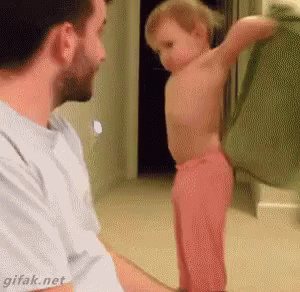 Image result for gif kid hitting with couch cushions