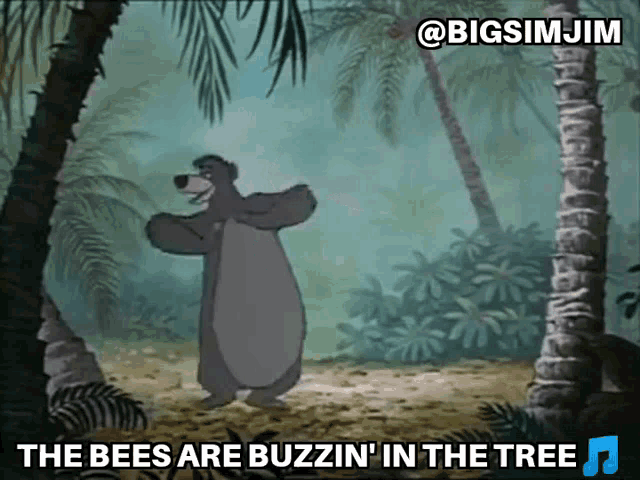 The Bees Are Buzzin In The Tree Jungle Book GIF ...