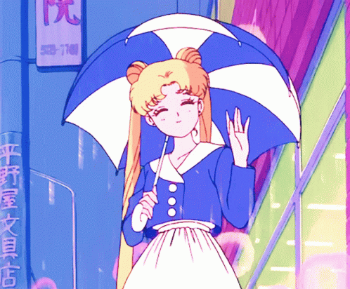 Sailor Moon Aesthetic GIF - SailorMoon Aesthetic Rain - Discover ...