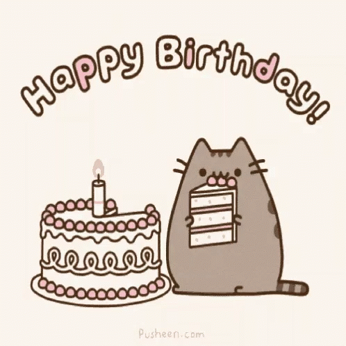 Happy Birthday Cat GIF - HappyBirthday Cat - Discover & Share GIFs