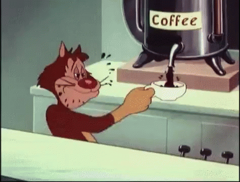 Resultado de imagen para gif beber cafÃ©