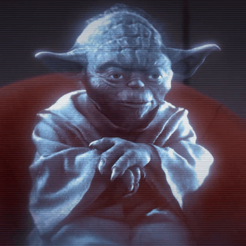 Yoda Hologram Star Wars GIF - YodaHologram StarWars - Descubre ...
