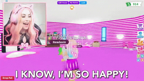 Iknow Im So Happy Gif Iknow Imsohappy Sohappy Descubre Comparte Gifs - roblox adopt me leah ashe