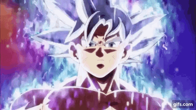 Goku Transforming Into Ultra Instinct Gif