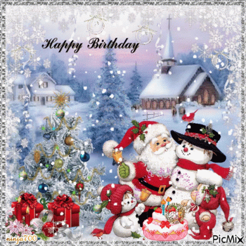 Christmas Birthday GIF - Christmas Birthday HappyBirthday - Discover