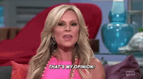 Image result for gif of tamra that's my opinion