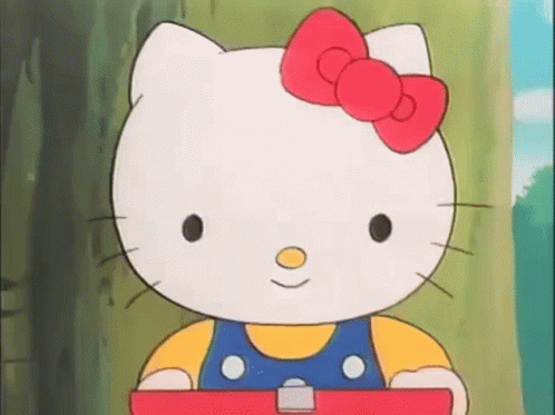 Hello Kitty Cute GIF - HelloKitty Cute Shocked - Discover & Share GIFs