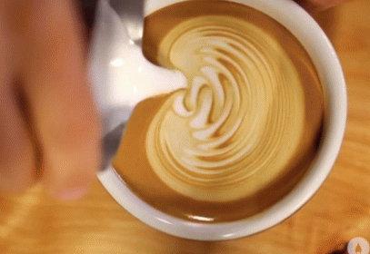 Latte Art GIF - Coffee Latte Art - Discover & Share GIFs