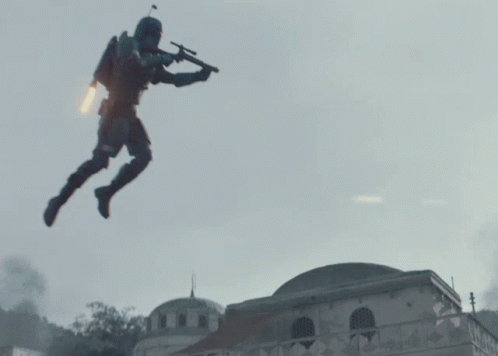 the mandalorian with jetpack pop