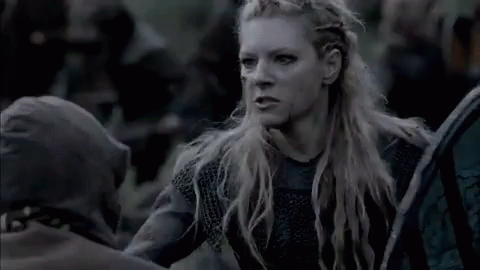 Lagertha Vikings GIF - Lagertha Vikings Battle - Descubre ...