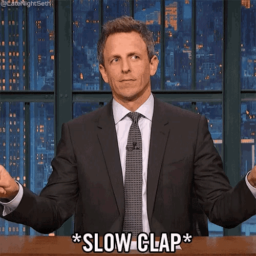 Seth Meyers Slow Clap GIF SethMeyers SlowClap Clap Discover & Share