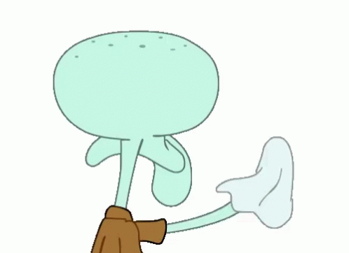 squidward clean gif squidward clean cleaning discover share gifs