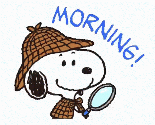 Good Morning Snoopy GIF - GoodMorning Snoopy Investigator - Discover
