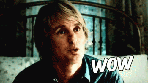Image result for wow owen wilson gif