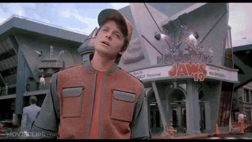 Back To The Future Shark Attack GIF - Shark Back To - Discover & Share GIFs