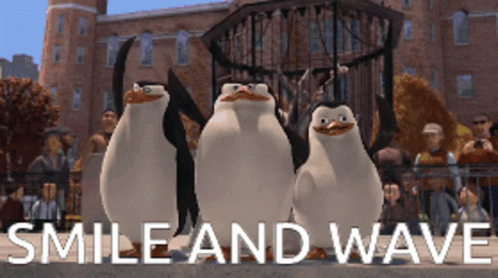 Penguins Of Madagascar Smile And Wave GIFs | Tenor