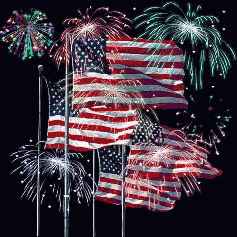 Happy4th Of July Fireworks GIF - Happy4thOfJuly Fireworks USA GIFs