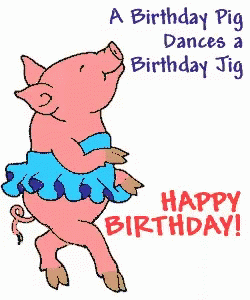 Pig birthday gif — pic 2
