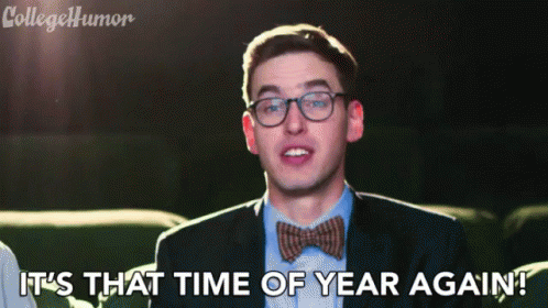 Its That Time Of Year Again Announcement GIF - ItsThatTimeOfYearAgain Announcement Declairing - Discover & Share GIFs