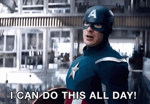 Captain America ICan Do This All Day GIF - CaptainAmerica ICanDoThisAllDay Avengers - Discover &amp; Share GIFs