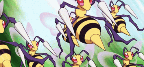 Beedrill Pokemon GIF - Beedrill Pokemon Attack - Discover & Share GIFs