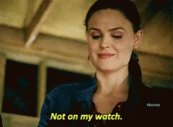 Bones Not On My Watch GIF - Bones NotOnMyWatch Serious GIFs