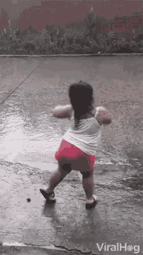 Girl Dancing In The Rain Gifs Tenor