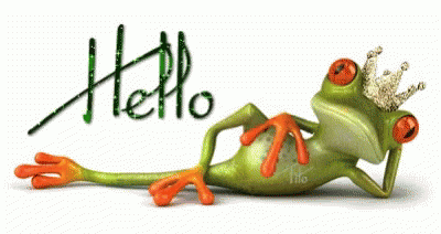 hallo frog gif hallo frog hello discover share gifs
