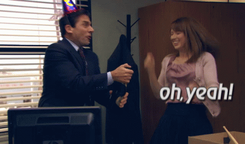 The Office Yeah GIF - TheOffice Yeah Happy - Discover & Share GIFs