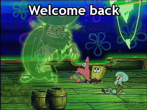 Welcome Back Spongebob GIF - WelcomeBack Back Spongebob - Discover &amp; Share  GIFs