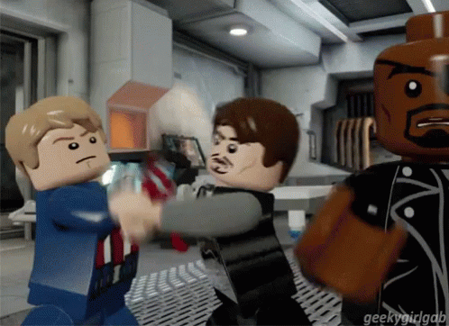 lego iron man dancing