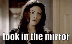Image result for look in the mirror gif