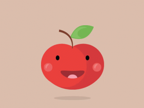 animated gif eat the apple