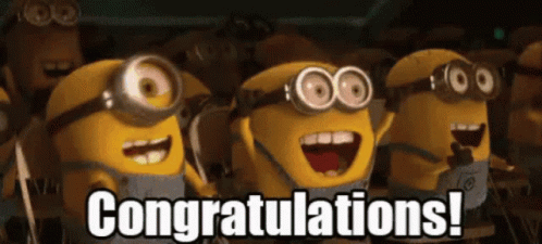 Minion Congrats GIF - Minion Congrats Congratulations - Discover