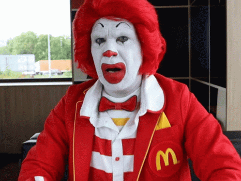Clown Mcdonalds GIF - Clown Mcdonalds ThumbsDown - Discover & Share GIFs
