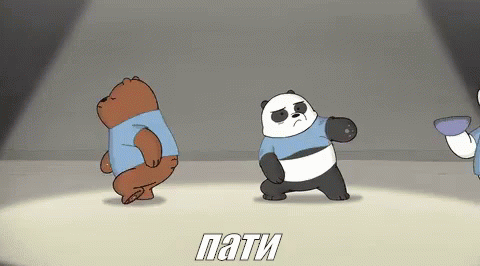 Гифка медведи пляшут, последним звонком днем