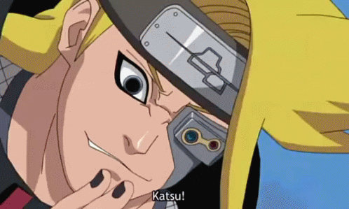 deidara katsu gif deidara
