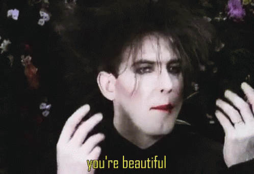 Robert Smith Cure GIF - RobertSmith Cure YoureBeautiful - Discover & Share  GIFs