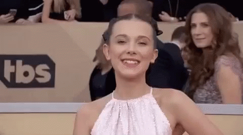 Image result for millie bobby brown gifs happy
