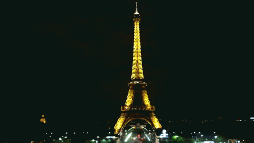 eiffel tower at night