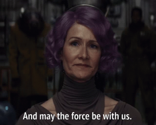 May The Force Be With You Admiral Holdo Gif Maytheforcebewithyou Admiralholdo Amilynholdo Discover Share Gifs