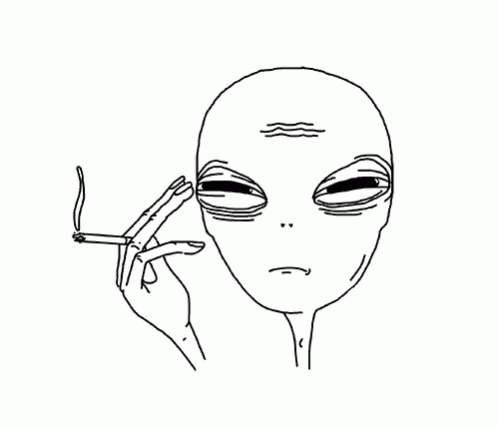 high alien gif high