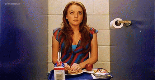 Lindsay Lohan Eating Alone GIF - LindsayLohan EatingAlone MeanGirls - Discover & Share GIFs