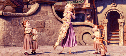 A GIF - Tangled Hair Braid - Discover & Share GIFs