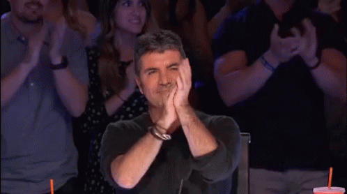 Image result for simon cowell clapping gif