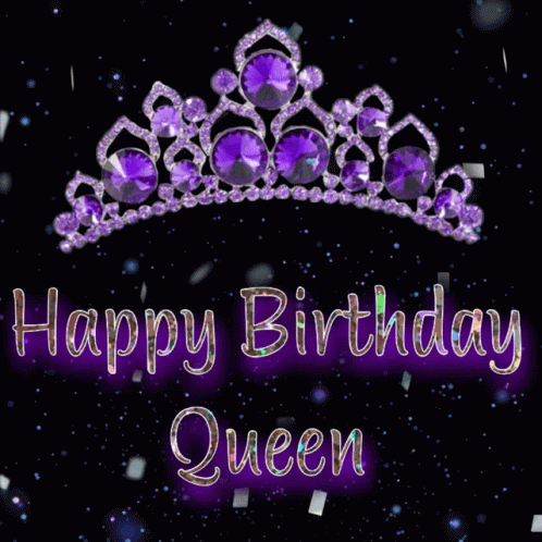 happy birthday queen crown