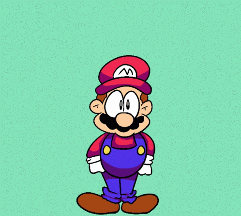 Mario day. Марио в очках. Mario Day gif.